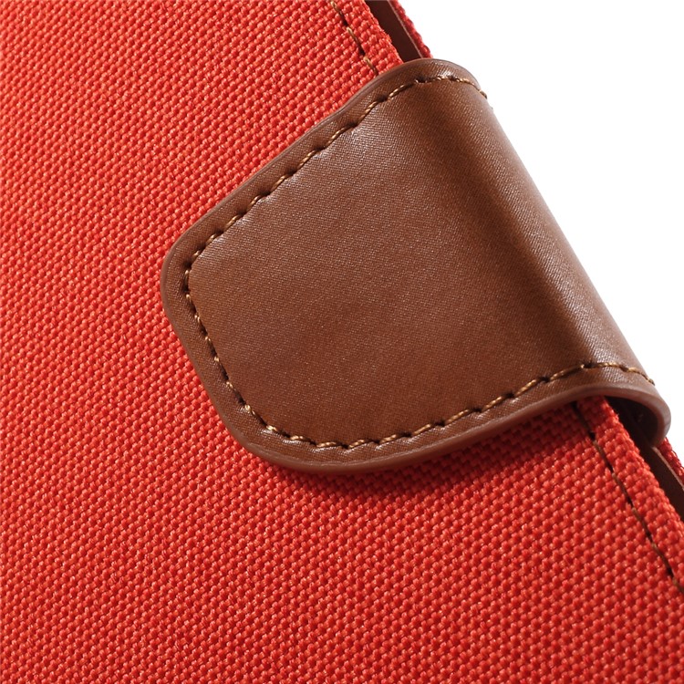 MERCURY GOOSPERY Canvas PU Leather Phone Cover for iPhone 6s / 6 4.7 inch - Orange-7