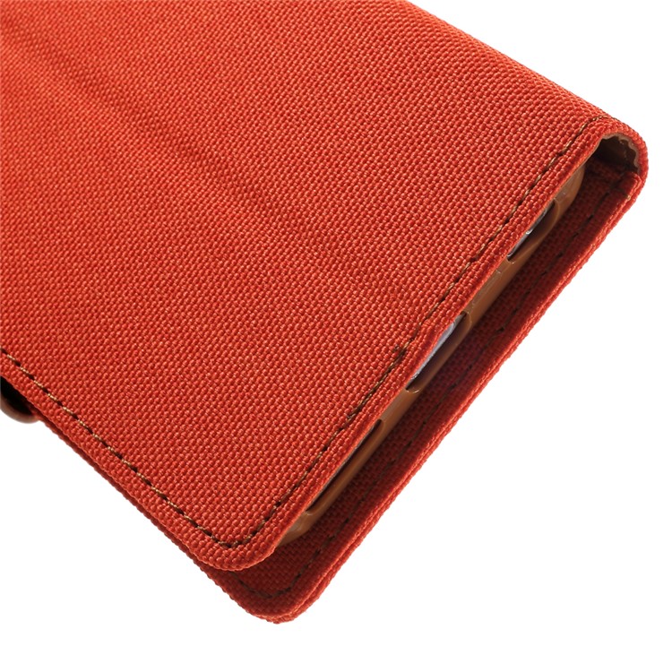 MERCURY GOOSPERY Canvas PU Leather Phone Cover for iPhone 6s / 6 4.7 inch - Orange-8