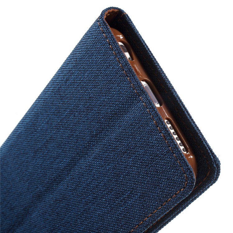 MERCURY GOOSPERY Canvas PU Leather Phone Case for iPhone 6s / 6 4.7 inch - Blue-8
