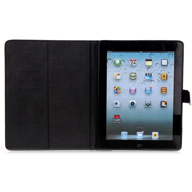 For iPad 2 3 4 Magnetic Leather Stand Case Smart Awakening - Do Not Touch My Pad-3
