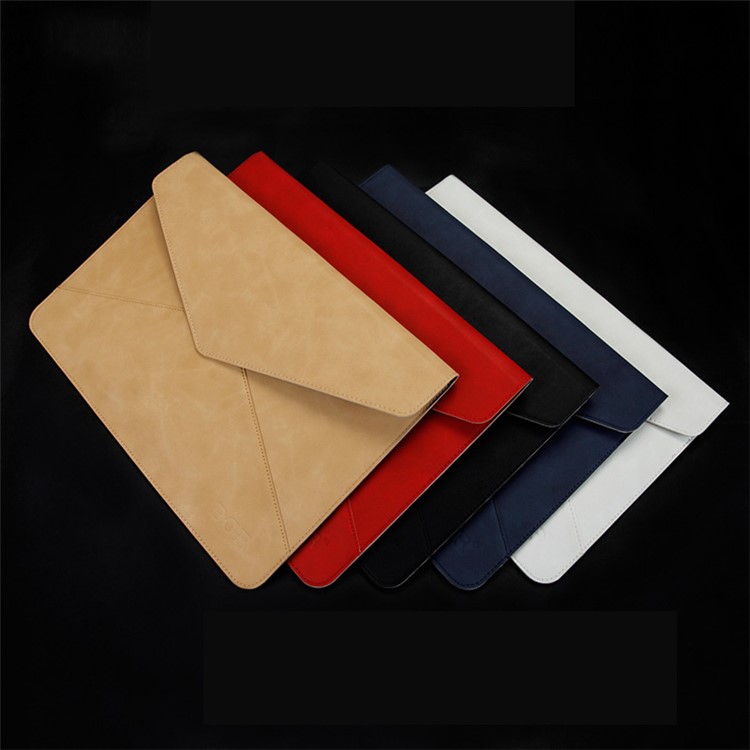 Envelope Style Leather Bag for Macbook Air 11.6 Inch - Black-2
