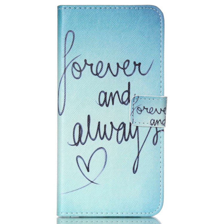 Magnetic Leather Stand Phone Case for iPhone 6s Plus / 6 Plus Plus - Forever and Always-1