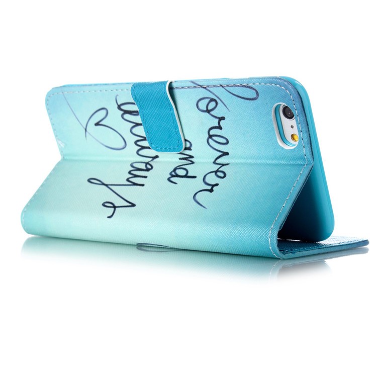 Magnetic Leather Stand Phone Case for iPhone 6s Plus / 6 Plus Plus - Forever and Always-3