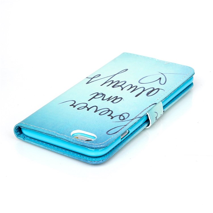 Magnetic Leather Stand Phone Case for iPhone 6s Plus / 6 Plus Plus - Forever and Always-5