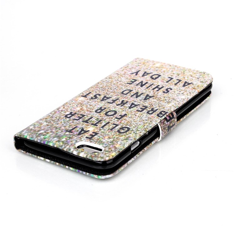 Magnetic Leather Stand Case for iPhone 6s Plus / 6 Plus Plus - Eat Glitter for Breakfast and Shine All Day-5