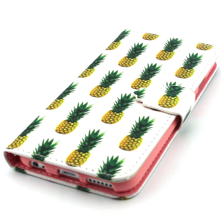 Pineapples Pattern Wallet Stand Leather Phone Case for iPhone 6 / 6s 4.7 inch-6