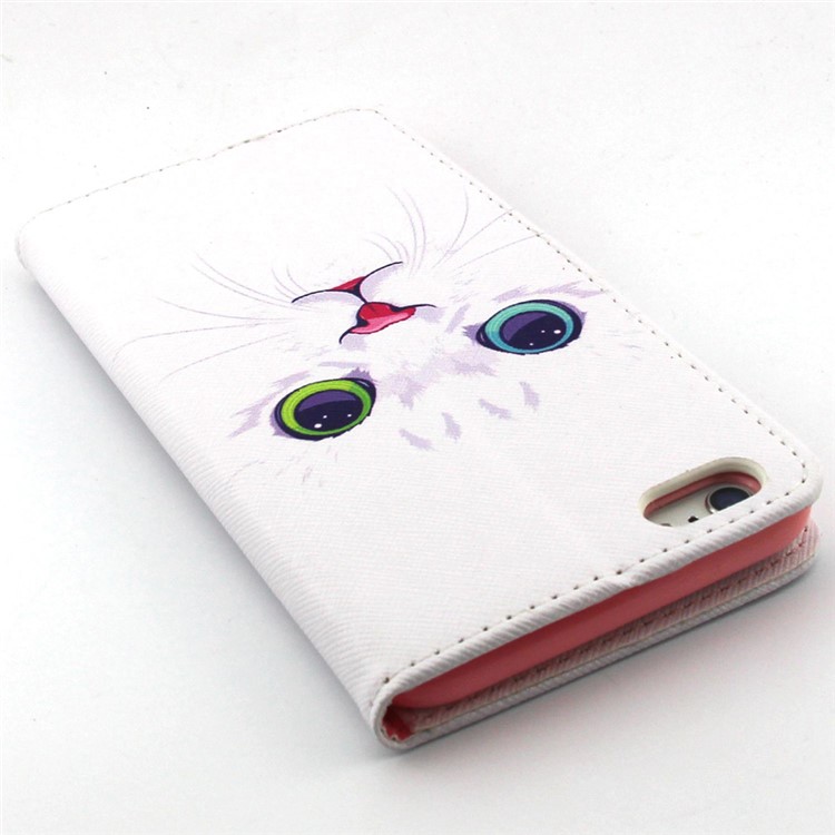 For iPhone 6 Plus / 6s Plus Flip Wallet Stand Leather Case - Cat with Red Nose-7