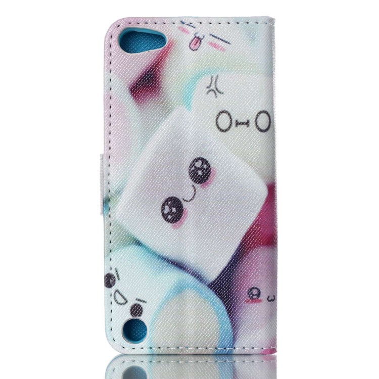 Wallet Leather Stand Cover Case for iPod Touch 5 - Cute Dessert-2