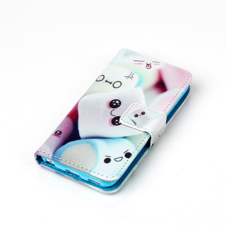 Wallet Leather Stand Cover Case for iPod Touch 5 - Cute Dessert-5