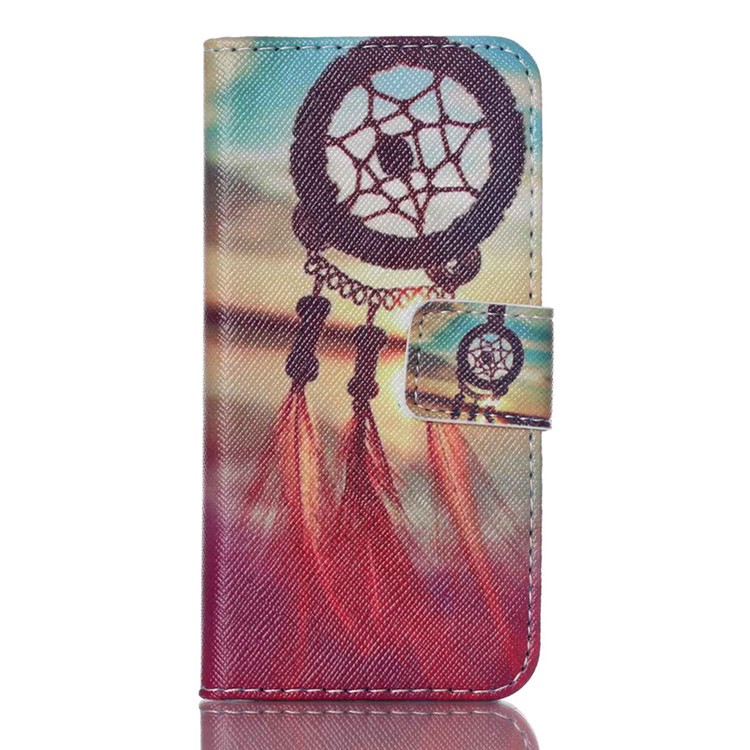PU Leather Card Holder Case for iPod Touch 5 - Dream Catcher-1