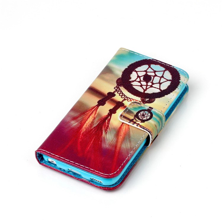PU Leather Card Holder Case for iPod Touch 5 - Dream Catcher-3
