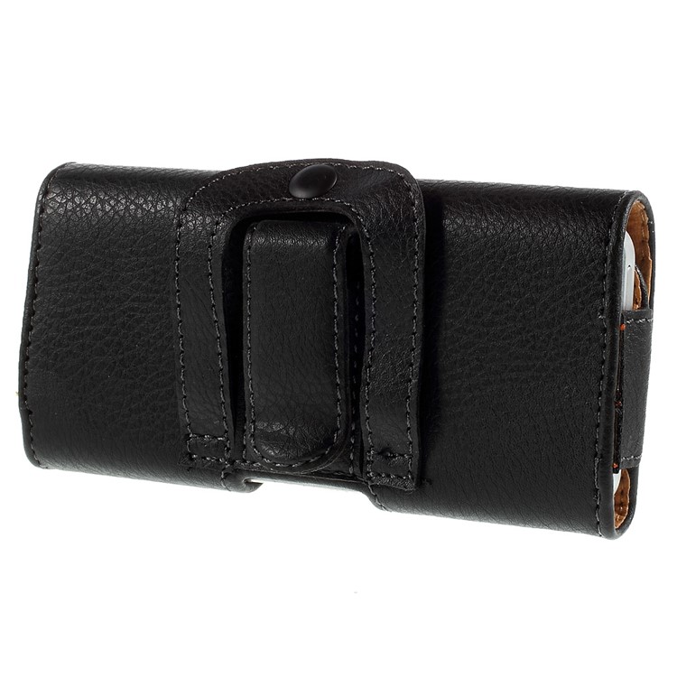 Litchi Grain Magnetic Leather Pouch Cover Holster for iPhone SE 5s 5 5c, Size: 127 x 60 x 12mm-3