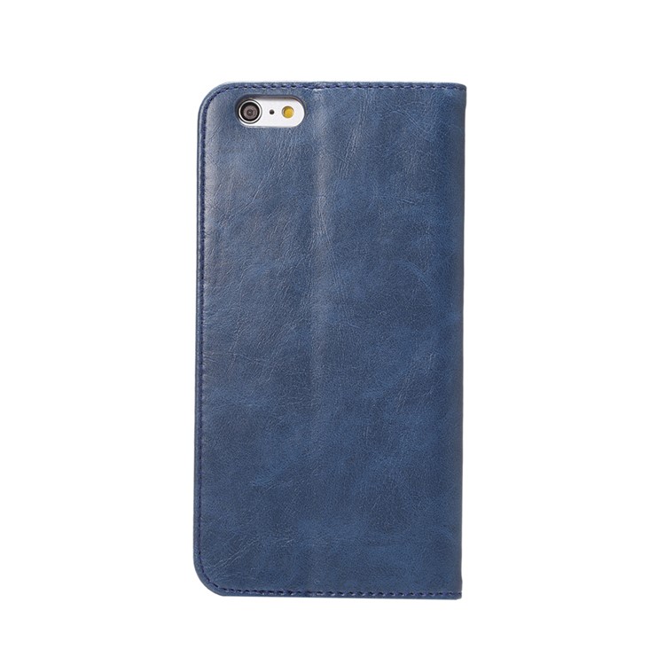Magnetic Crazy Horse Leather Protective Case for iPhone 6s / 6 4.7 inch with Stand - Blue-5