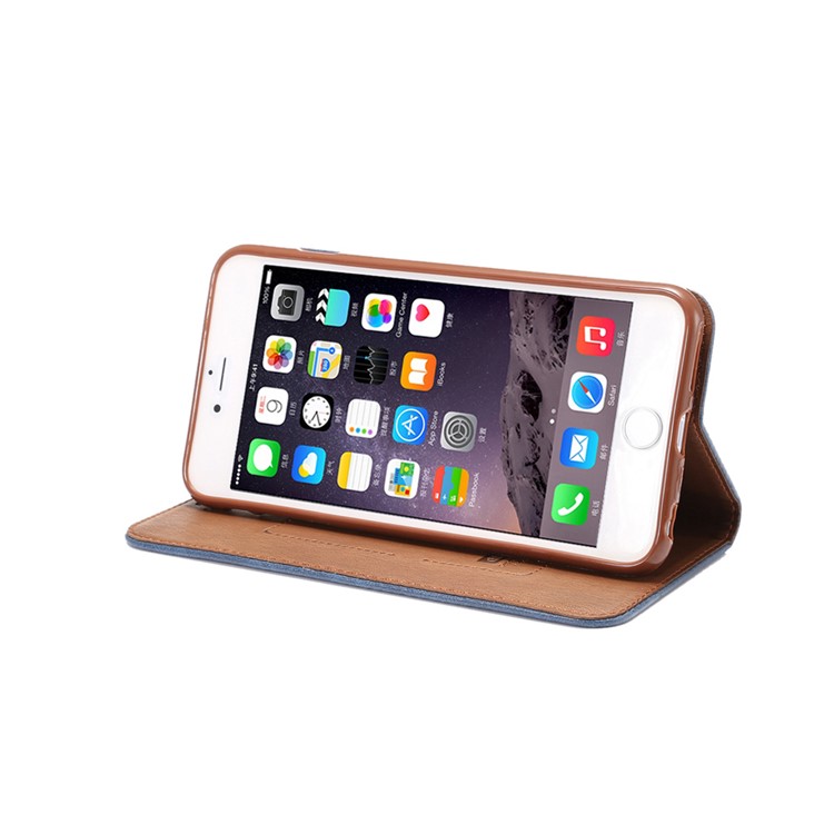 Magnetic Crazy Horse Leather Protective Case for iPhone 6s / 6 4.7 inch with Stand - Blue-9