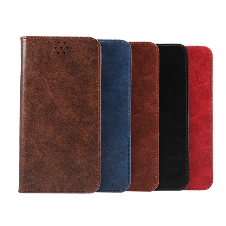 Magnetic Crazy Horse Leather Protective Case for iPhone 6s / 6 4.7 inch with Stand - Blue-15