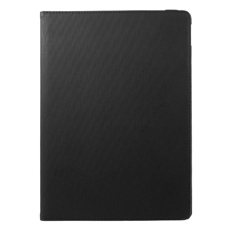 Cloth Skin Rotary Stand Smart Leather Case for iPad Pro 12.9 inch - Black-3