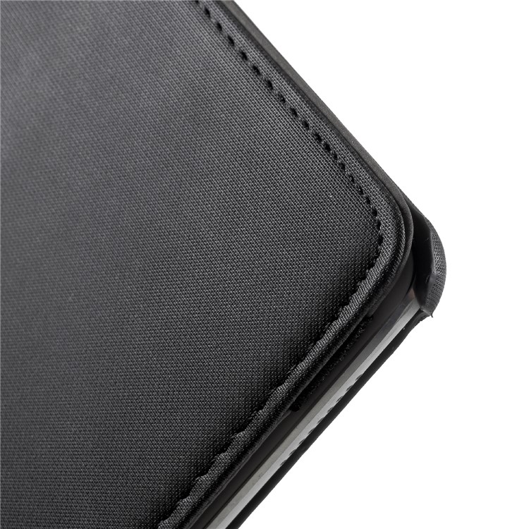 Cloth Skin Rotary Stand Smart Leather Case for iPad Pro 12.9 inch - Black-17