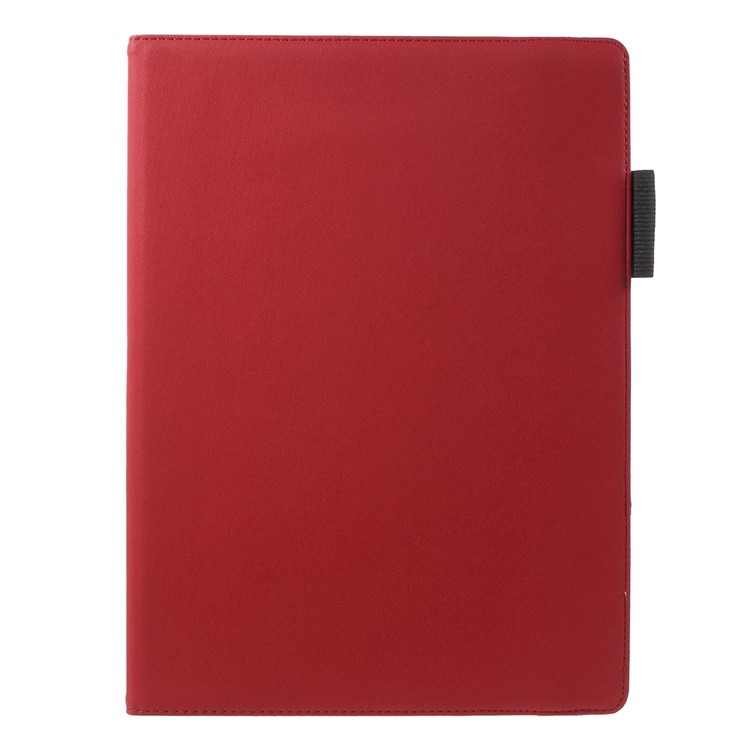 Cloth Skin Rotary Stand Smart Leather Cover for iPad Pro 12.9 inch - Red-2