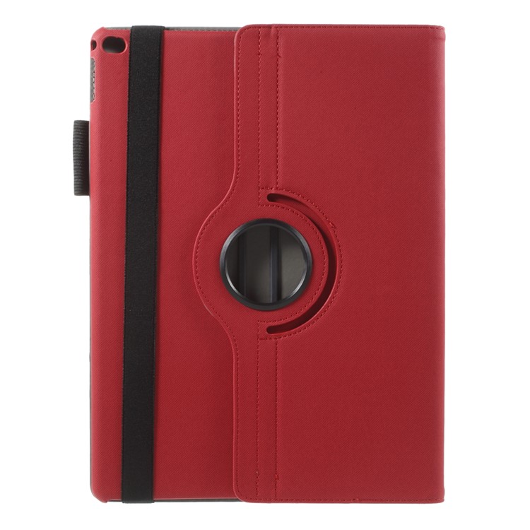 Cloth Skin Rotary Stand Smart Leather Cover for iPad Pro 12.9 inch - Red-3
