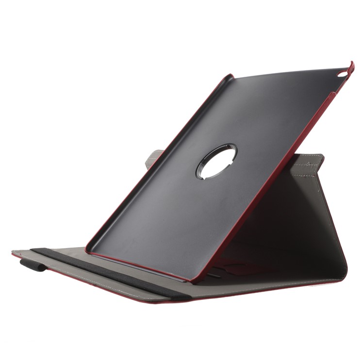 Cloth Skin Rotary Stand Smart Leather Cover for iPad Pro 12.9 inch - Red-5