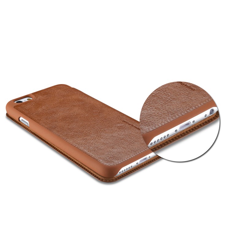 G-CASE Série De Negócios Para Iphone 6s 6 Capa De Couro Titular Da Placa De Capa - Castanho-3