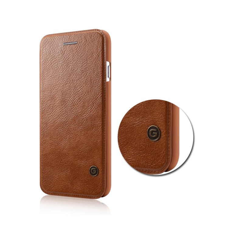 G-CASE Série De Negócios Para Iphone 6s 6 Capa De Couro Titular Da Placa De Capa - Castanho-5