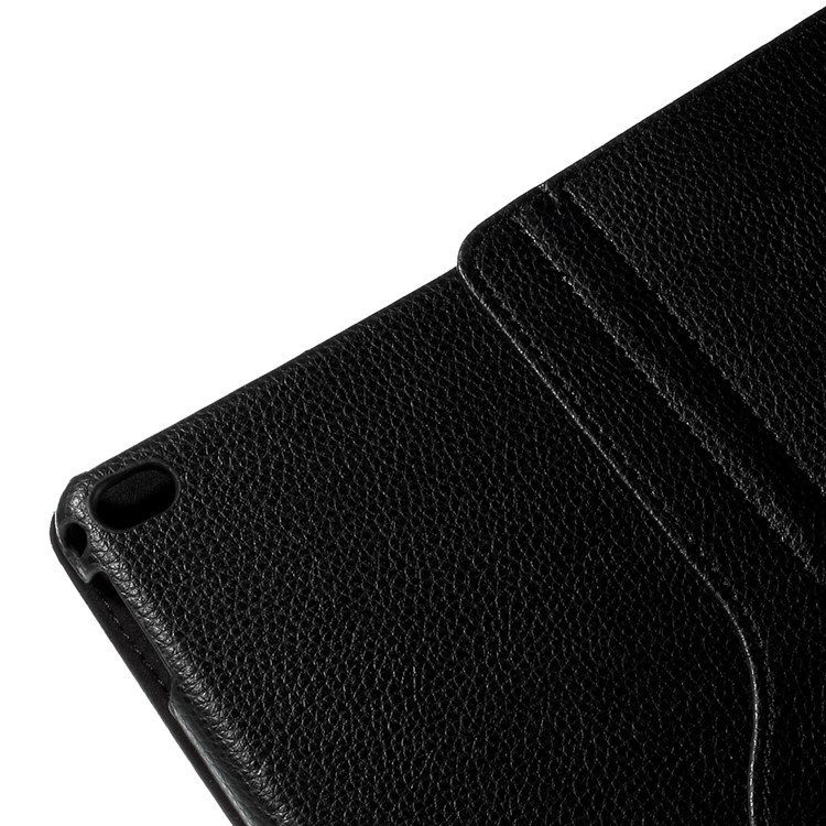 Full Rotary Stand Lychee Smart Leather Tablet Case for iPad Pro 12.9 inch - Black-10