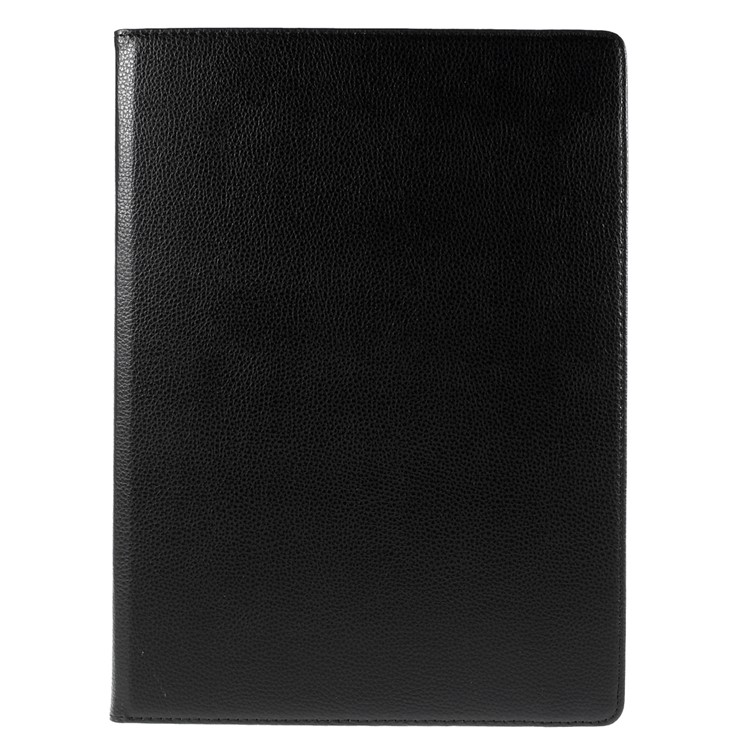 Full Rotary Stand Lychee Smart Leather Tablet Case for iPad Pro 12.9 inch - Black-2