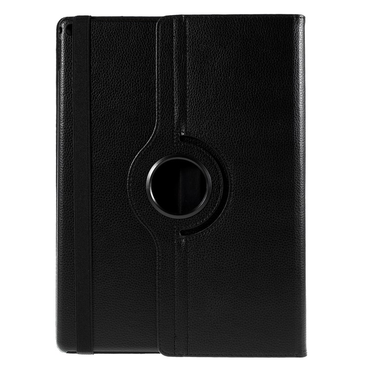 Full Rotary Stand Lychee Smart Leather Tablet Case for iPad Pro 12.9 inch - Black-3