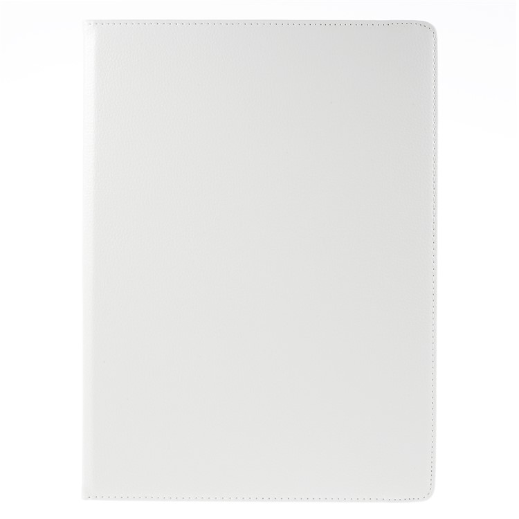 Full Rotary Stand Lychee Smart Leather Case Cover for iPad Pro 12.9 inch - White-2