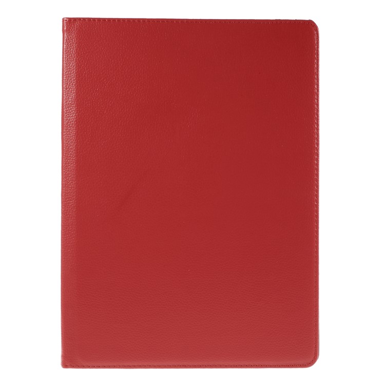 For iPad Pro 12.9 inch Full Rotary Stand Lychee Leather Smart Case - Red-2