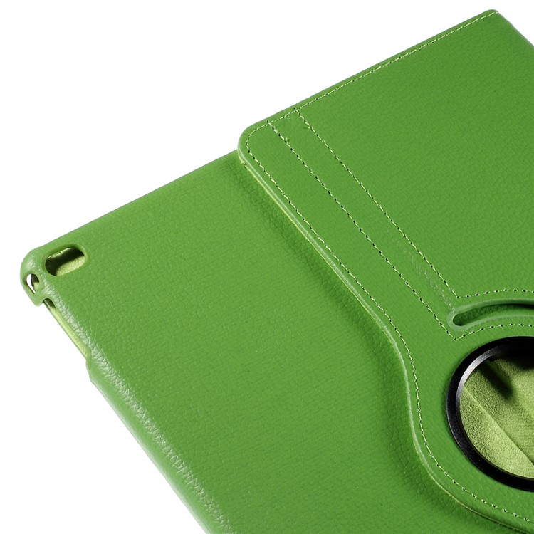 360 Degree Rotating Stand Lychee Leather Smart Case for iPad Pro 12.9 inch - Green-10