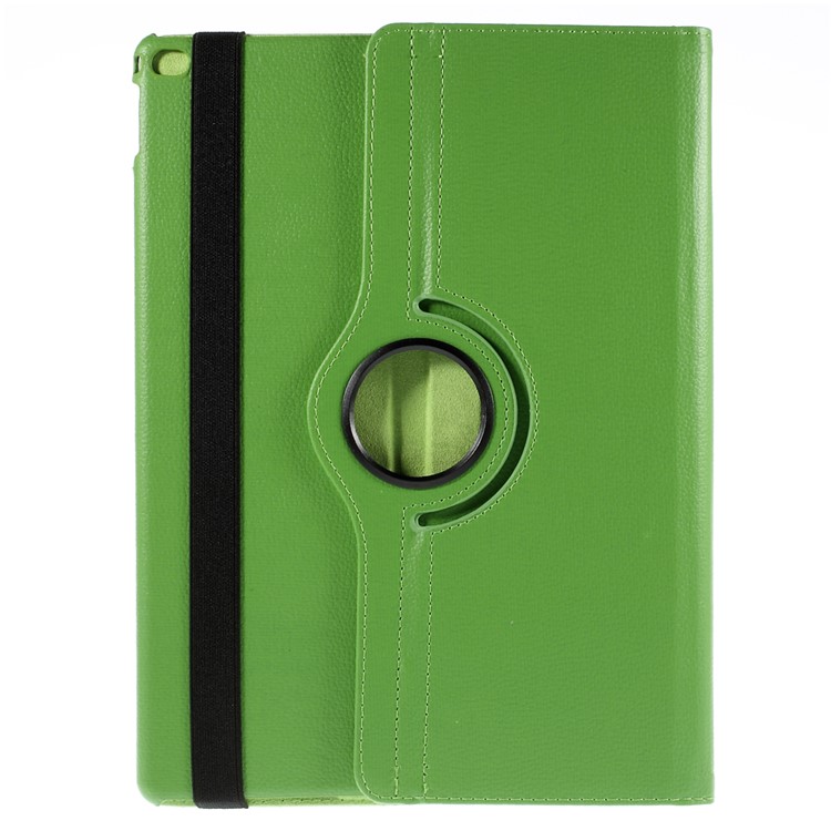 360 Degree Rotating Stand Lychee Leather Smart Case for iPad Pro 12.9 inch - Green-3