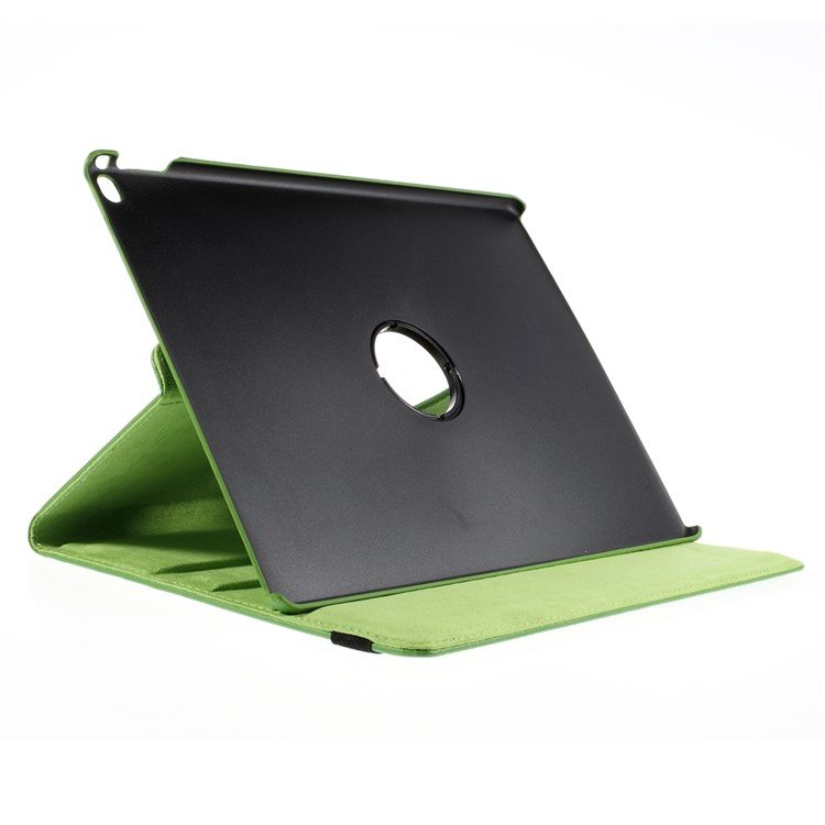 360 Degree Rotating Stand Lychee Leather Smart Case for iPad Pro 12.9 inch - Green-4