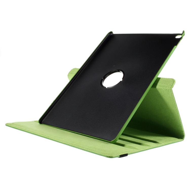 360 Degree Rotating Stand Lychee Leather Smart Case for iPad Pro 12.9 inch - Green-6