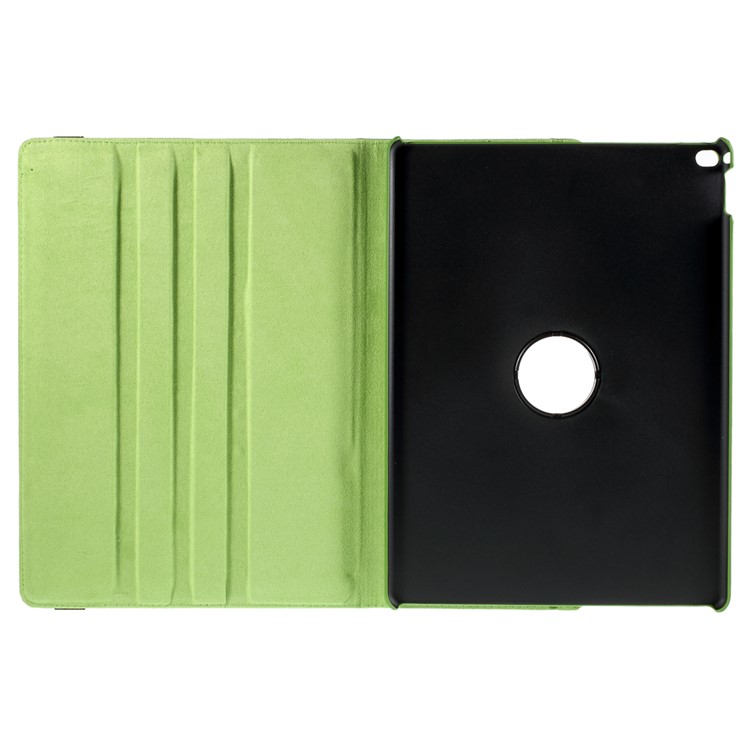 360 Degree Rotating Stand Lychee Leather Smart Case for iPad Pro 12.9 inch - Green-8