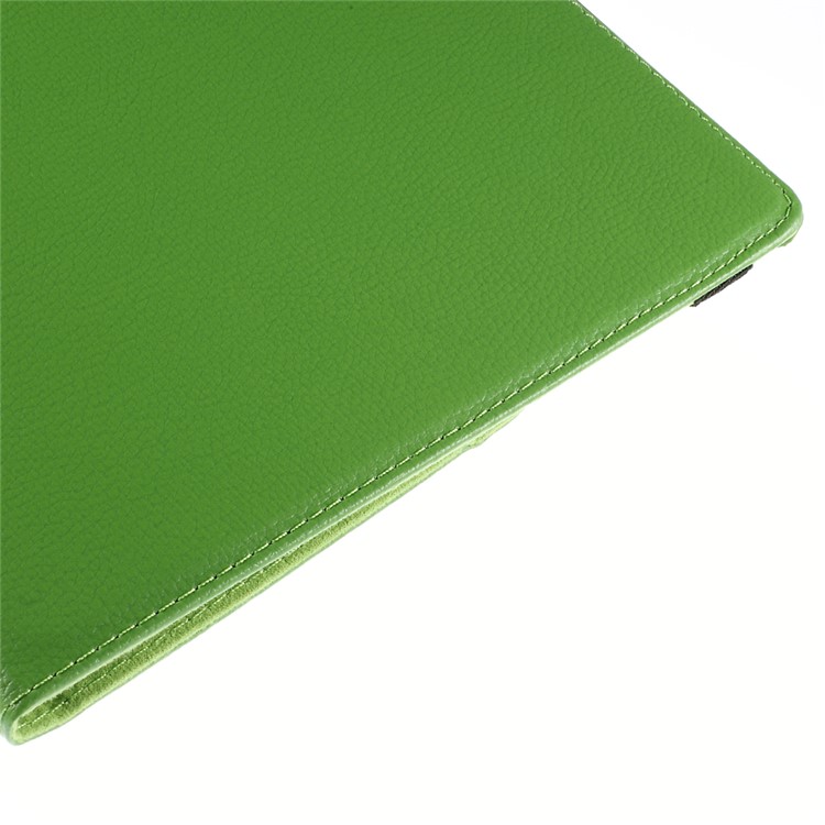 360 Degree Rotating Stand Lychee Leather Smart Case for iPad Pro 12.9 inch - Green-9