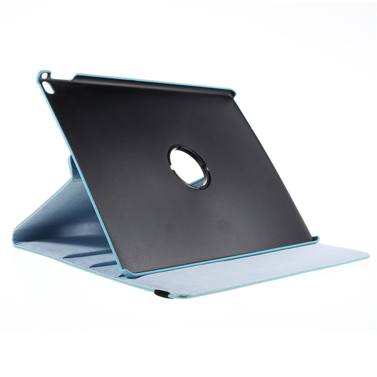 For iPad Pro 12.9 inch Full Rotary Multi-Angle Stand Lychee Smart Leather Shell - Baby Blue-4