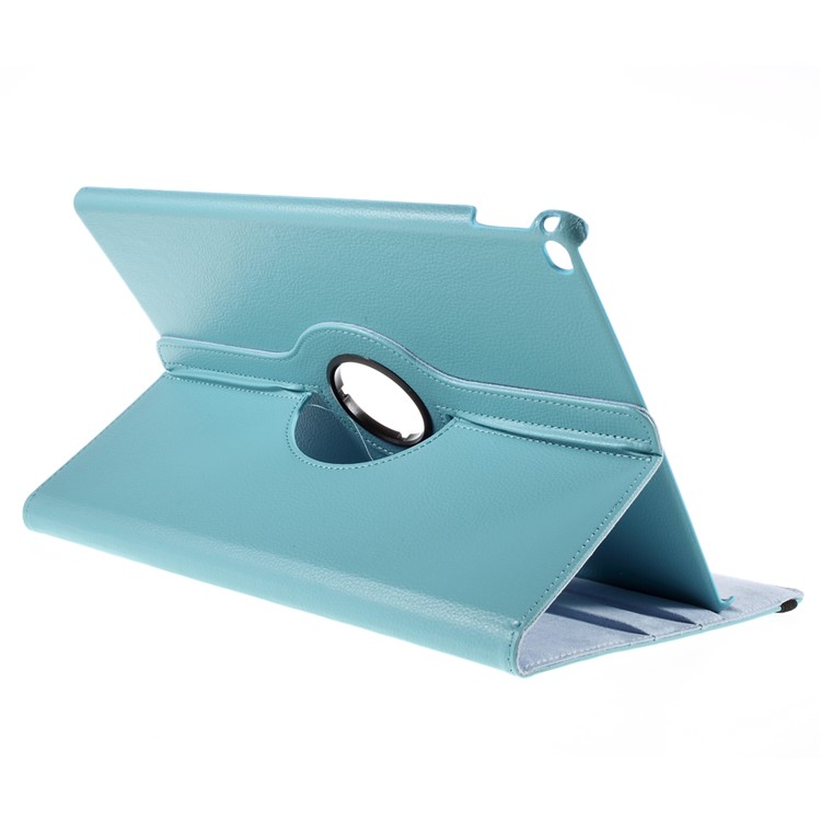 For iPad Pro 12.9 inch Full Rotary Multi-Angle Stand Lychee Smart Leather Shell - Baby Blue-5