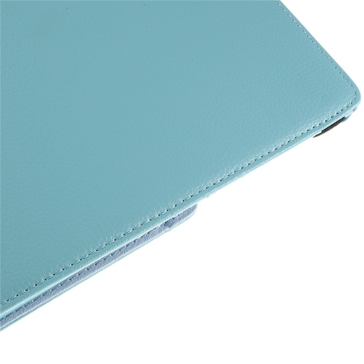 For iPad Pro 12.9 inch Full Rotary Multi-Angle Stand Lychee Smart Leather Shell - Baby Blue-9