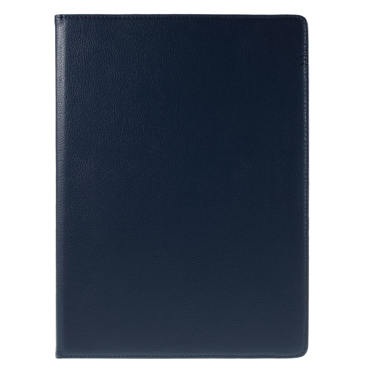 For iPad Pro 12.9 inch 360-Rotation Lychee Smart Leather Stand Case - Dark Blue-2