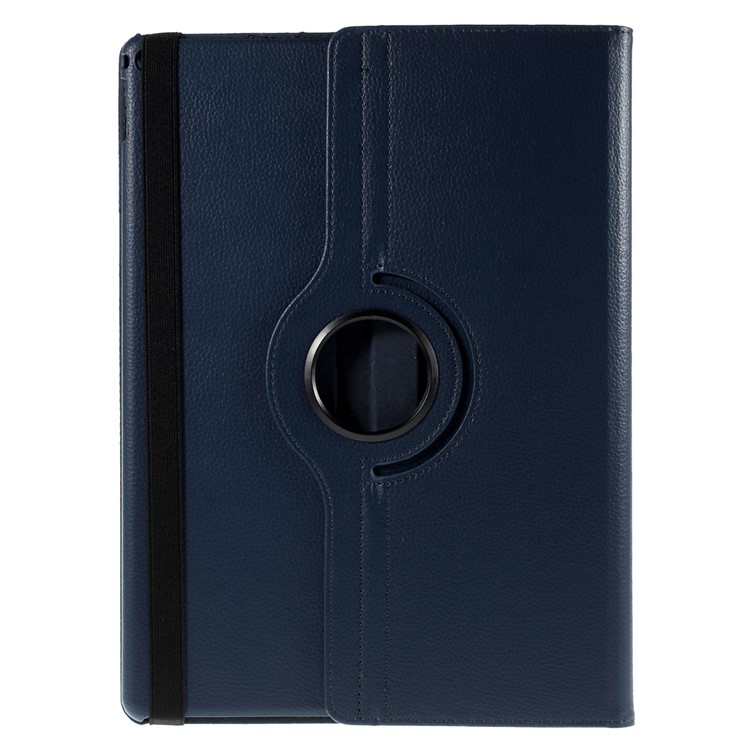 For iPad Pro 12.9 inch 360-Rotation Lychee Smart Leather Stand Case - Dark Blue-3