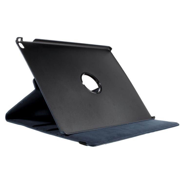 For iPad Pro 12.9 inch 360-Rotation Lychee Smart Leather Stand Case - Dark Blue-4