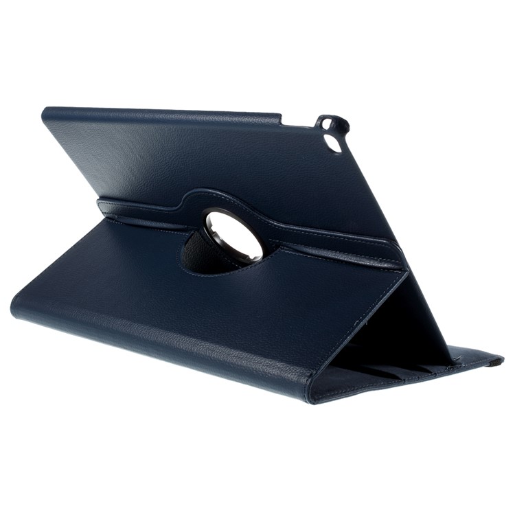 For iPad Pro 12.9 inch 360-Rotation Lychee Smart Leather Stand Case - Dark Blue-5
