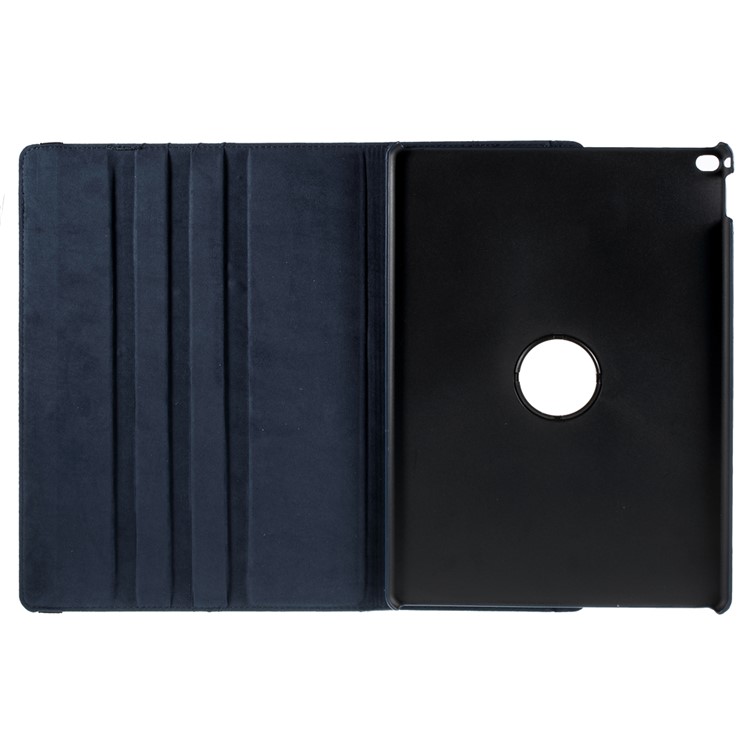For iPad Pro 12.9 inch 360-Rotation Lychee Smart Leather Stand Case - Dark Blue-8