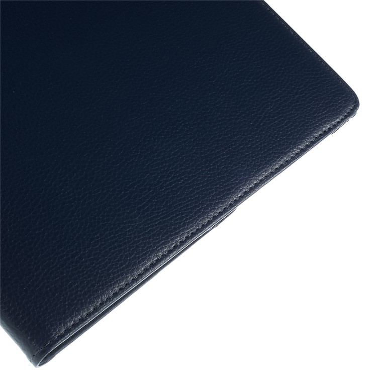 For iPad Pro 12.9 inch 360-Rotation Lychee Smart Leather Stand Case - Dark Blue-9