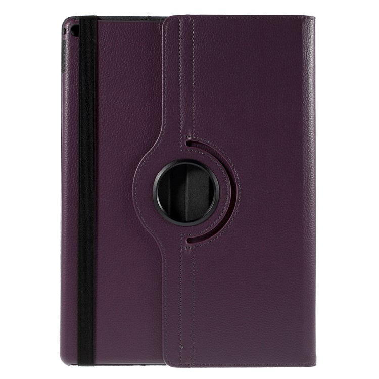 360-Rotation Stand Lychee Smart Leather Tablet Cover for iPad Pro 12.9 inch - Purple-3