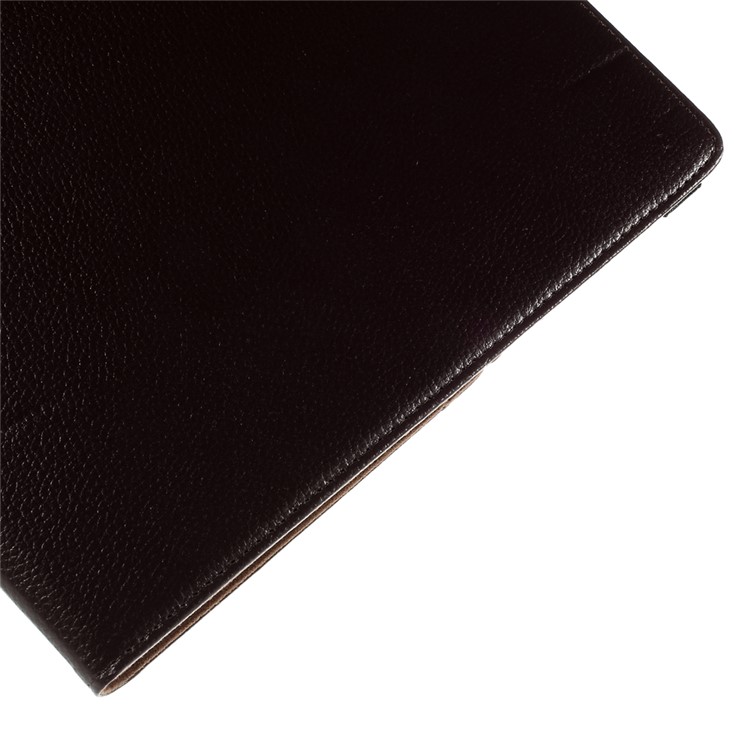 360-Rotation Stand Lychee Smart Leather Cover Case for iPad Pro 12.9 inch - Coffee-9