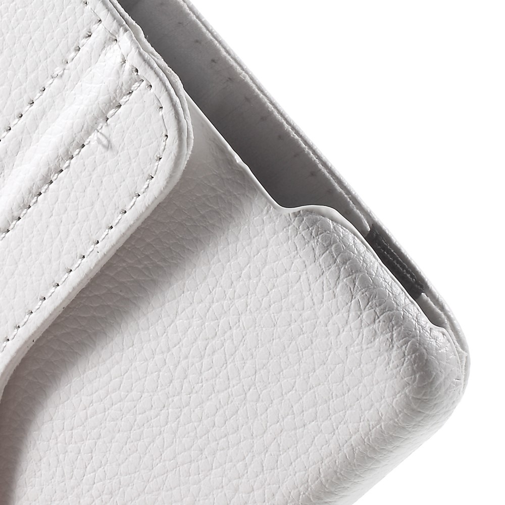 For iPad mini 4 Lychee 360-Rotation Stand Leather Tablet Case - White-9