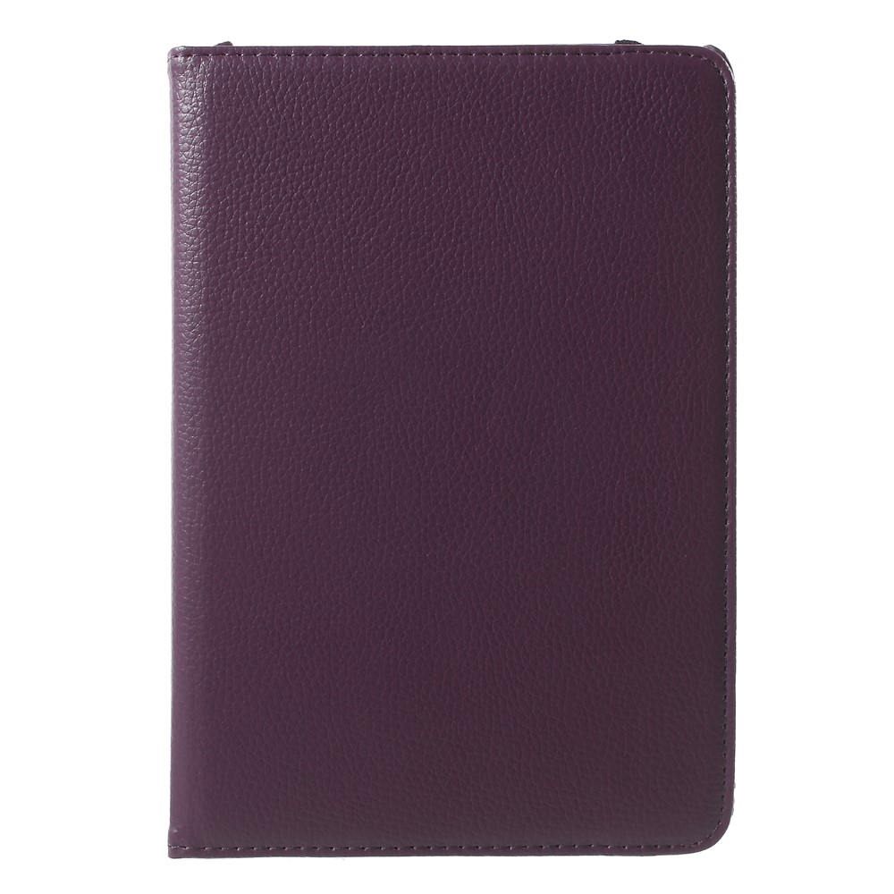 360-degree Rotating Stand Lychee Leather Cover for iPad mini 4 - Purple-2